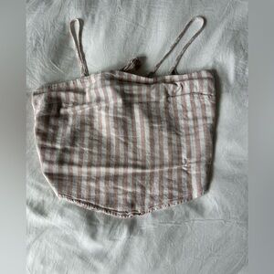 A New Day Pink and White Striped Top